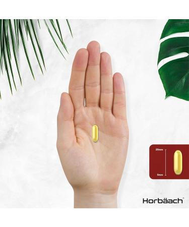 Cod Liver Oil Capsules High Strength | 2000mg | 360 Count | with Omega 3 Vitamin D and A | with 180mg of DHA and 130mg of EPA | by Horbaach - Buy Online on GoSupps.com