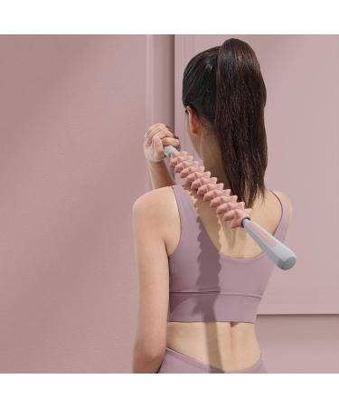 Muscle Roller Massager | Tedious Massage Tab for Relaxation | Multi-Purpose Muscle Massage Tool for Athletes Thighs & Neck - Perfect for Gym Travel & Work (Pink) - Buy Online on GoSupps.com
