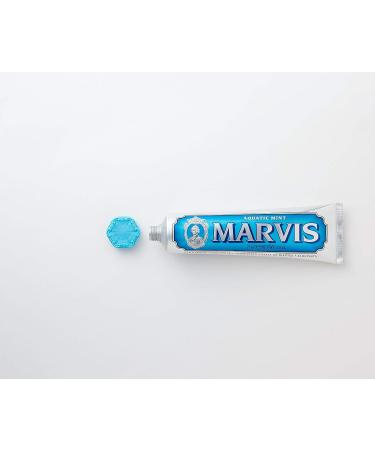 Marvis Aquatic Mint Toothpaste 3.8 oz - Fresh Breath & Healthy Teeth - Buy Online on GoSupps.com
