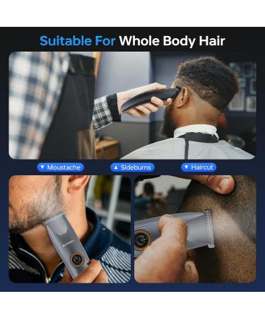 Buy Cordless Hair Trimmer for Men | T Liners Clippers with LED Light & Digital Display - Type-C Rechargeable - Buy Online on GoSupps.com