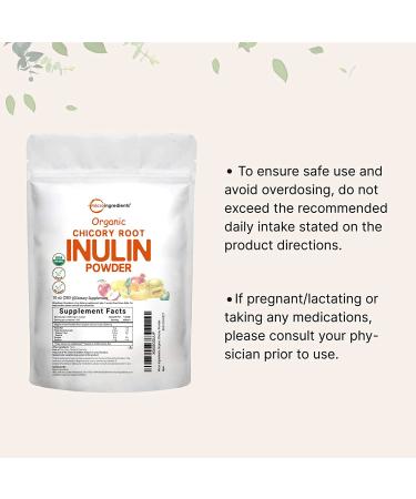 Organic Daily Prebiotic Dietary Fiber Supplement Powder  (Inulin Fiber from Chicory Root)  10 Ounce  Highly Promote Intestinal Colon  Gut Health and Digestive Function  Vegan Friendly 10 Ounce (Pack of 1) - Buy Online on GoSupps.com