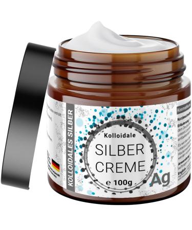 1x 100g of colloidal silver cream with 40ppm (25%) in glasses 100% colloidal & stable - highly effective DAC/colloidal silver cream - cosmetic