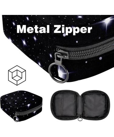 Muooum Women's Menstrual Artery Bag - Zipper Flip Bag for Tampons Shiny Star in Galaxy Color 7 - Perfect for Girls & Women | International Shipping - Buy Online on GoSupps.com
