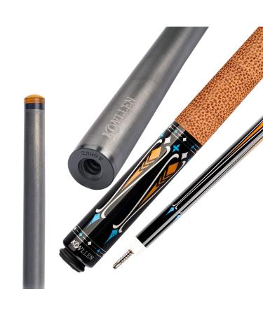 KONLLEN Carbon Fiber Pool Cue Stick Professional Cues (Full Carbon Technology Low Deflection Billiard Cue Stick,12.5mm,147cm) jf-carbon