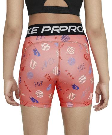 Nike Girl's Pro Compression Shorts Large - Magic Ember/White | High-quality Performance Shorts - Buy Online on GoSupps.com