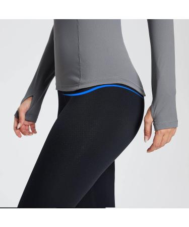 Baleaf Women's Long Sleeve Compression Running Shirt - Gray, XL - Buy Online on GoSupps.com