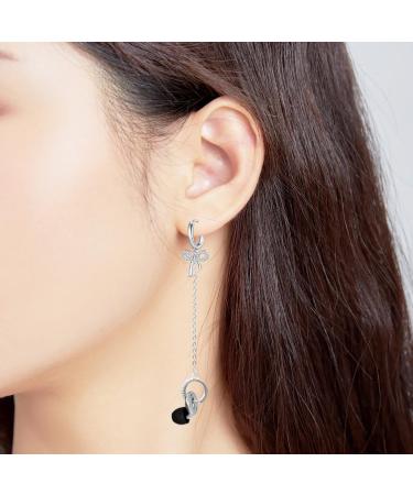 Chendalize Noise Reducing Earplug Earrings - Stylish Ear Plug Holder for Women Perfect for Concerts & Noise Cancelling Silver - Buy Online on GoSupps.com