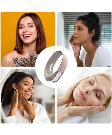 Lift Bandage - Convenient Face Toning Lifts | Easy To Use Breathable Elastic Face Tape | V Lines Face Lifting Strap Hook And Loop Chin And Cheek Lifting Bandage For V Face Lift Pink - Buy Online on GoSupps.com