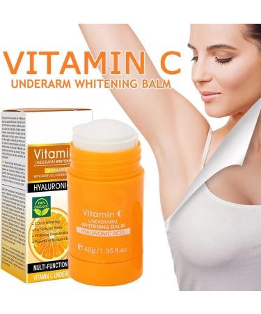 Vitamin Underarm Whitening Deodorant Stick Vitamin C Underarm Whitening Balm Deodorant Womens Moisturizing For Intimate Area Underarms Armpits Knees Elbows and Inner Thighs - Buy Online on GoSupps.com