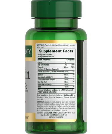 Nature s Bounty Quercetin Immune Support 500mg With Vitamin C Rose Hips & Rutin 60 count 60 Count (Pack of 1) - Buy Online on GoSupps.com