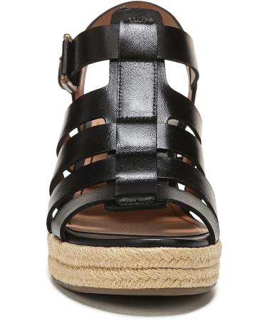 Vionic Women's Capri Jaylah Wedge Sandals - Black | Orthotic Insole Arch Support | Sizes 5-11 - Buy Online on GoSupps.com