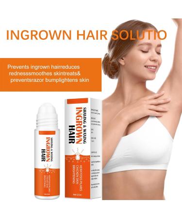 Fashion Base Ingrown Hair Treatment Roll-On - Reduce Razor Bumps and Ingrown Hairs - Soothing Serum for Ingrow Solutions - After Shave Ingrown Hair Reduction - Buy Online on GoSupps.com