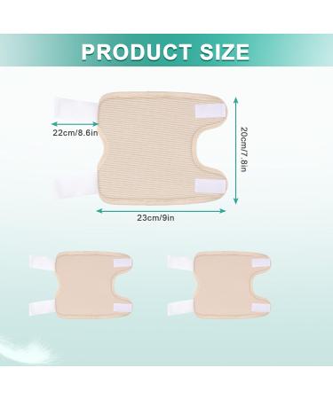 Buy SUNAI Adjustable Organic Castor Oil Pack Wrap - Reusable 2 Pack for Knee Calf Arm | Less Mess Anti Oil Leak - Khaki - Buy Online on GoSupps.com