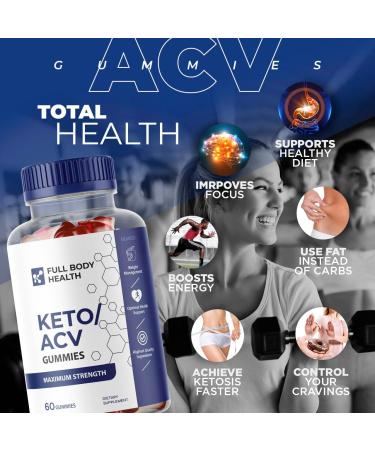 Full Body Health Keto ACV Gummies - Advanced Weight Loss Formula | 60 Gummies - Buy Online on GoSupps.com