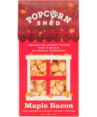 Popcorn Shed Maple Bacon Gourmet Gift Box 80g - Sweet & Savoury Movie Night Snack - Buy Online on GoSupps.com