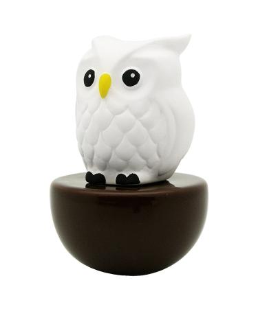 Blinky Owl Non-Electric Ceramic Diffusers for Essential Oils and Aromatherapy Fragrance White Ceramic Diffusers in Car or Desk Office Decor and Small Bathroom at Home Brown Vase