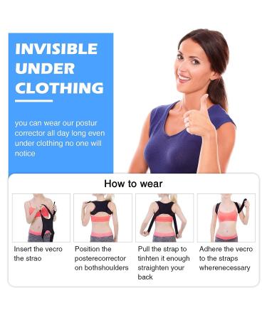 JUUPLE Posture Corrector for Women and Men - Adjustable Back Brace for Pain Relief and Posture Support - Buy Online on GoSupps.com