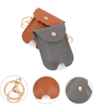 Minkissy 10 STK PU Leather Pendant Travel Container - Key Rings & Hanging Decoration for Travel Bottles & Soap | Perfect for On-the-Go Organization - Buy Online on GoSupps.com