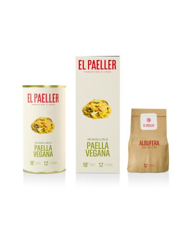 EL PAELLER - Vegetable Paella Preparation | 100% Vegan | Artisanly Cooked on a Wood Fire | For 2-3 People | Easy to Prepare in Just 18 Minutes | Gluten Free