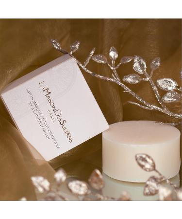 La Maison des Sultans - Organic Goat's Milk and Organic Argan Oil Mask Soap - Made in France - Face and Body - Anti-Imperfections - Gentle - 99% Natural - 100g - Buy Online on GoSupps.com