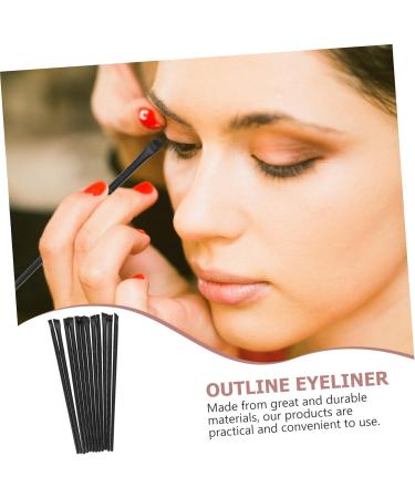 Baluue 60 Pcs Eyeliner Brush Eye Shadow Brush Makeup Eyeliner Brush Makeup Eyeshadow Brow Brush Black  - Buy Online on GoSupps.com