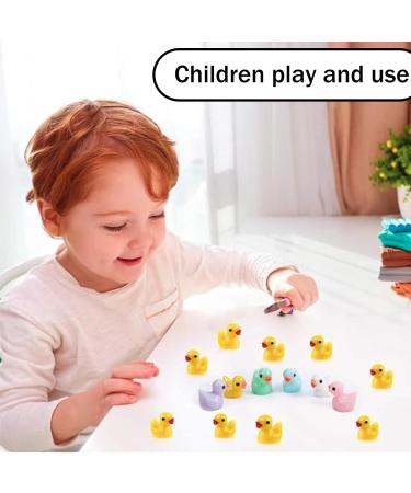 100 Miniature Ducks - Colorful Resin Figures for Garden Dollhouse & DIY Crafts - Perfect Tinkering Decoration - Buy Online on GoSupps.com