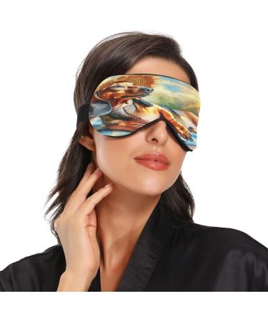 Summer Dachshund Dog Sleep Mask | Light Blocking Eye Mask for Travel & Naps | Adjustable Soft Blindfold for Men & Women - Buy Online on GoSupps.com