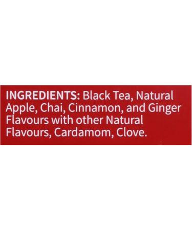 Twinings Spiced Apple Chai Individually Wrapped Black Tea Bags | Caffeinated Sweet & Savoury Apple Cinnamon Cardamom Cloves & Ginger | 20 Count (Pack of 6) | Enjoy Hot or Iced Spiced Apple Chai 20 Count (Pack of 6) - Buy Online on GoSupps.com