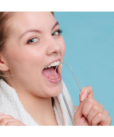 Brojaq Metal Tongue Cleaner & Scraper - Portable Effective Tongue Cleaning for Fresh Breath - Buy Online on GoSupps.com