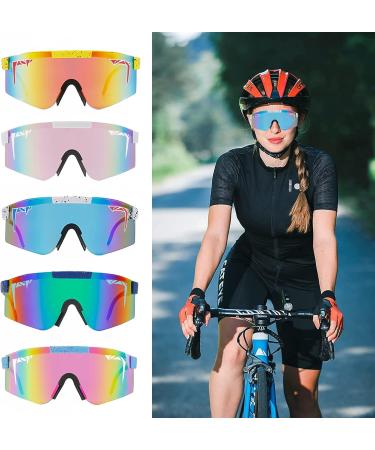 SAUYIXH Polarized Sports Sunglasses | UV400 Protection | Cycling & Outdoor Activities Sunglasses | Unisex Sports Goggles - Buy Online on GoSupps.com