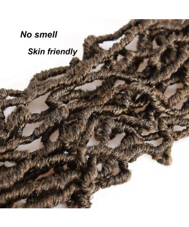 Dorsanee 14 Inch Faux Locs Crochet Hair 7 Packs 1B/27 - Pre-looped Distressed Goddess Locs for Black Women - Buy Online on GoSupps.com