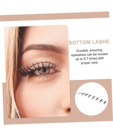 MAGICLULU Bottom Lashes Strip 20 Pairs Lower Eyelashes Natural Lashes Fake Eyelashes Fake Lashes False Eyelashes False Lower Lashes Natural Eyelashes Bottom Lashes Fiber Transparent Stem - Buy Online on GoSupps.com