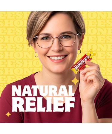 Honees Honey Filled Drops, Honey Cough Drops with Real Honey-Natural Sore Throat Relief-Nothing Artificial-Throat Coat Lozenges, Natural Cough Suppressant, Non-GMO (6 Pack 54 Drops) Honey 6 Pack-54 Drops - Buy Online on GoSupps.com