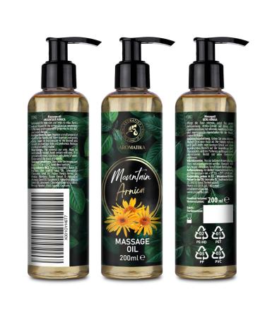 Buy Mountain Arnica Massage Oil 200ml - Pure Natural Body & Cosmetic Oil for Skin Care & Relaxation | Arnika Montana Extract - Buy Online on GoSupps.com