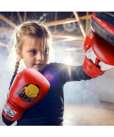 Cheerwing Kids Boxing Gloves 4oz - Youth & Toddler Training Punching Mitts Kickboxing Muay Thai Gloves - Red - Buy Online on GoSupps.com