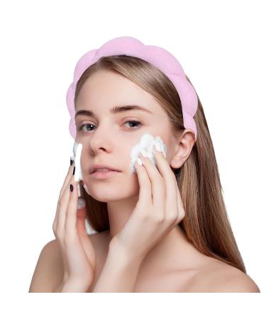 4 Pack Women's Spa Headbands for Shower, Makeup, and Skincare - Black, Blue, Pink, White - Buy Online on GoSupps.com