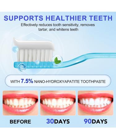 Hydroxyapatite Toothpaste 7.5% 2Pcs Nano Hydroxyapatite Toothpaste for Enamel Protection and Tooth Strengthening Gentle Mint Fresh Breath Daily Use for Oral Health - Buy Online on GoSupps.com