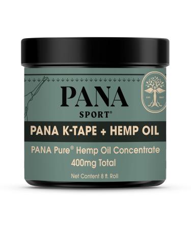 Panacea Hemp Infused Elastic Kinesiology Therapeutic Athletic Tape  Rapid Pain Relief  10 Inch Cut Strips - Easy to Use  Works for Days