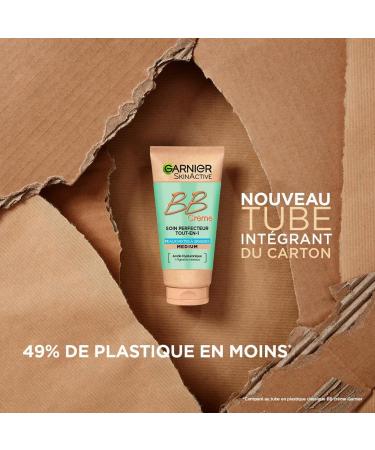 GARNIER Skin Active - BB Cream - All-In-1 Perfecting Treatment - Unifies Mattifies & Hydrates - SPF 25 - Hyaluronic Acid & Aloe Vera - Vegan & Cruelty Free - Combination to Oily Skin - Medium Shade - 50 ml - Buy Online on GoSupps.com
