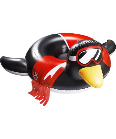 Triumpeek Inflatable Snow Tube for Winter Outdoor Fun - Heavy Duty Sled with Reinforced Handles | Penguin Design - Buy Online on GoSupps.com