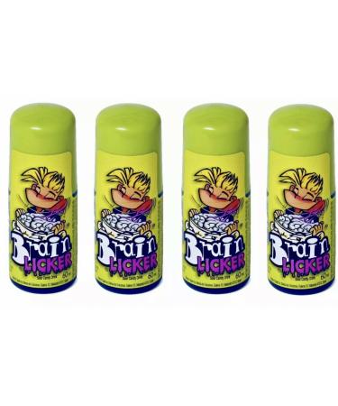 4 x Blue Brain Licker 60ml - Sour Candy Roller Drink - Blue Raspberry Flavour sour rolling candy - TikTok Brain Lickers