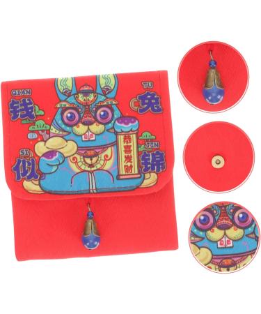 ABOOFAN 8 Pcs 2023 Year of The Rabbit Red Packets Wedding Envelopes Gifts Hong Bao Bag Red Envelope Chinese Wedding Holiday Card Envelope New Year Red Pocket Cloth Lucky Fabric Child - Buy Online on GoSupps.com
