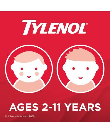 TYLENOL Children's Fever and Sore Throat Pain Chewables Relieves Fever and Sore Throat Pain 20ct Grape Flavour For ages 6-11yrs - Buy Online on GoSupps.com