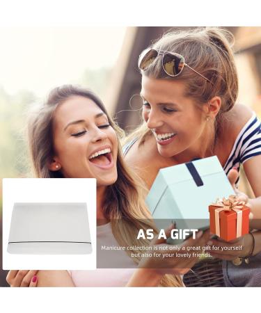 1set Piece Nail Art Organizer nail tools Finished Nail Displaying Book Nail Display Holder Finished Nail Sample Plate Nail Color Sample Booklet plastic manicure Accessories 23x18cm Transparent - Buy Online on GoSupps.com