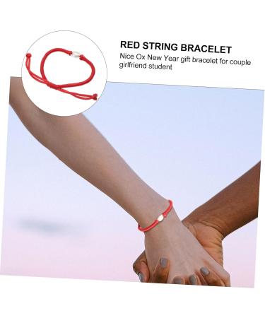 PRETYZOOM 2pcs Year of The Ox Bracelet Fengshui Bracelets Rope Bracelet 2020 New Year Wrist Jewelry 2020 New Year Jewelry Gift Handmade Jewelry Silver Red Rope Bracelet China Three 21x1.3cmx2pcs As Shownx2pcs - Buy Online on GoSupps.com