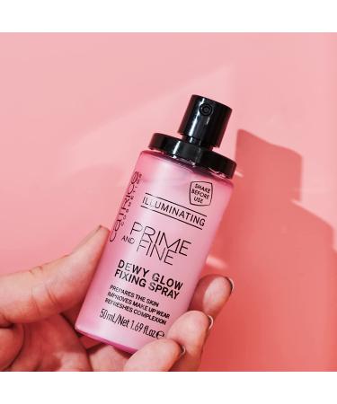 Catrice Prime & Fine Illuminating Dewy Glow Spray - Transparent, Fast Drying Fixing Spray - Paraben Free, Vegan, Cruelty Free - 1.69 Fl Oz - Buy Online on GoSupps.com