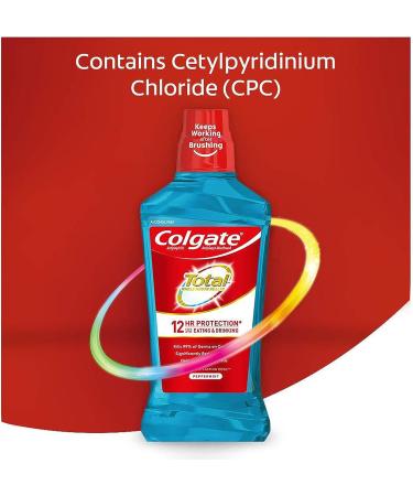 Colgate Total Advanced Pro-Shield Peppermint Blast Mouthwash 50.7 Fl Oz - Freshens Breath & Protects Against Bacteria - Buy Online on GoSupps.com
