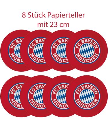 FC Bayern Munich Party Set | XL 34-Piece Football Party Accessories | Perfect for Football Parties & Birthdays - Buy Online on GoSupps.com