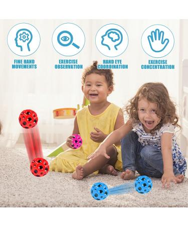 3x Astro Jump Balls - High Bounce Moon Balls for Kids | Red Pink Blue Bouncing Balls - Buy Online on GoSupps.com