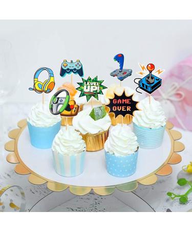 Cyodoos 48Pcs Video Game Cupcake Toppers Assembled Game On Controllers Cupcake Picks GamePad Cake Decorations for Game Theme Baby Shower Kids Boys Girls Birthday Anniversary Party Decorations Supplies - Buy Online on GoSupps.com